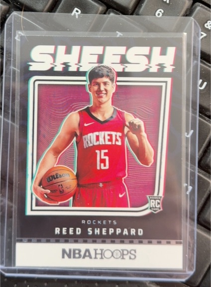 2024-25 Panini NBA Hoops Sheesh #17 Reed Sheppard — front
