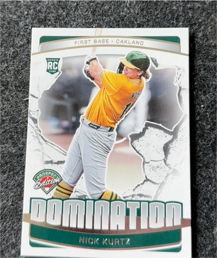 2025 Panini Prospect Edition Domination #19 Nick Kurtz — front