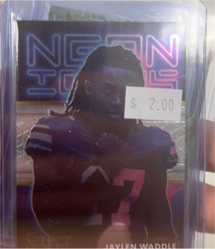 2022 Panini Select #NI-10 Jaylen Waddle Neon Icons — front