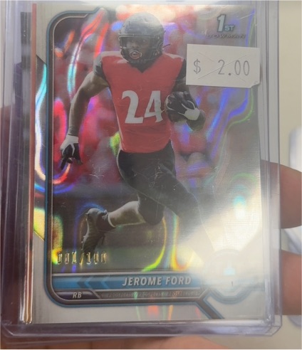2021-22 Bowman University Chrome #71 Jerome Ford — front