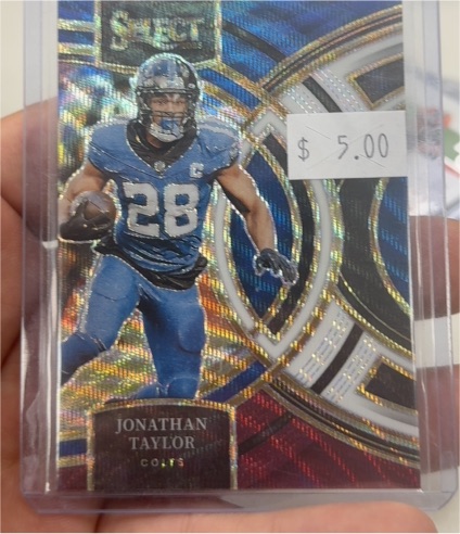 2023 Panini Select #127 Jonathan Taylor Premier Level Prizm — front
