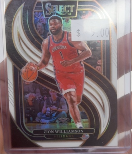 2024-25 Panini Select #138 Zion Williamson Silver Prizm — front