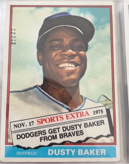 1976 Topps Traded #28T Dusty Baker — front
