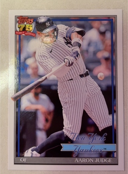 2026 Topps Series 1 1991 Throwback #T91-34 Aaron Judge — front