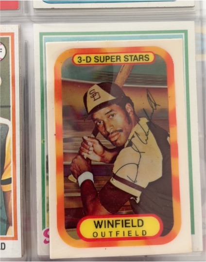 1977 Kellogg's 3-D Super Stars #28 Dave Winfield — front