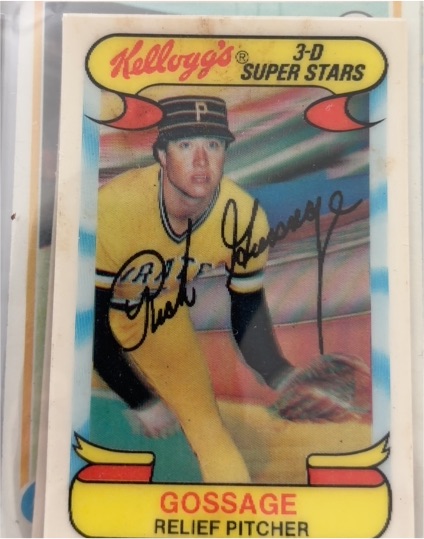1978 Kellogg's 3-D Super Stars #8 Rich Gossage — front