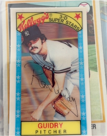 1979 Kellogg's 3-D Super Stars #11 Ron Guidry — front