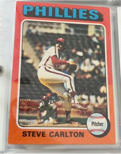 1975 Topps Mini #185 Steve Carlton — front