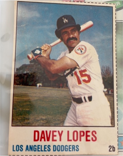 1978 Hostess #112 Davey Lopes — front