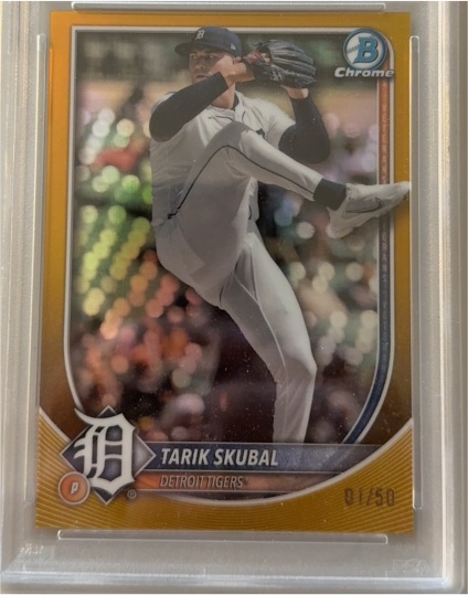 2025 Bowman Chrome #95 Tarik Skubal — front