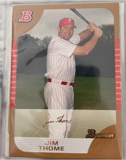 2005 Bowman #118 Jim Thome — front