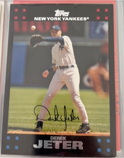 2007 Topps #NYY1 Derek Jeter — front