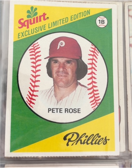 1981 Topps Squirt Exclusive Limited Edition #11 Pete Rose — front