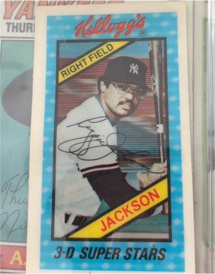 1980 Kellogg's 3-D Super Stars #26 Reggie Jackson — front