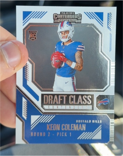 2024 Panini Contenders Football #17 Keon Coleman — front