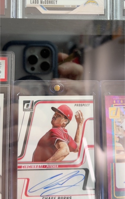 2025 Donruss Chase Burns Prospect Auto — front