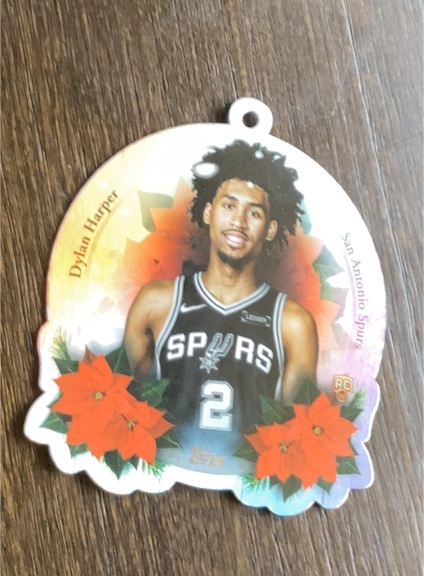 2025 Topps Holiday Die-Cut Ornament #DCO-DH Dylan Harper — front