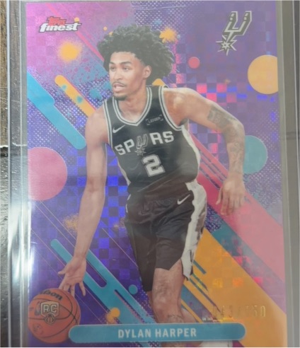 2025-26 Topps Finest #2 Dylan Harper — front