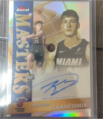 2025-26 Topps Finest Masters #MA-KJ Kasparas Jakučionis — front