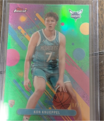 2026 Topps Finest #4 Kon Knueppel — front