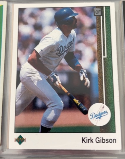 1989 Upper Deck #633 Kirk Gibson — front