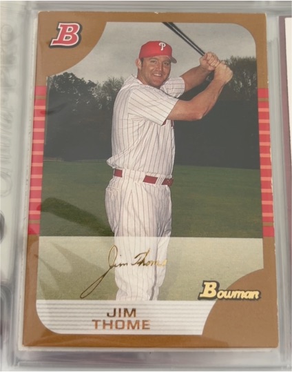 2005 Bowman #118 Jim Thome — front