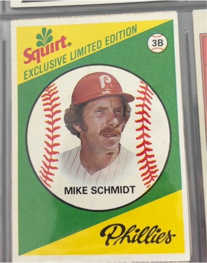 1981 Topps Squirt Exclusive Limited Edition #8 Mike Schmidt — front