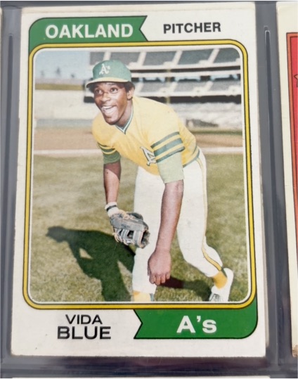1974 Topps #290 Vida Blue — front
