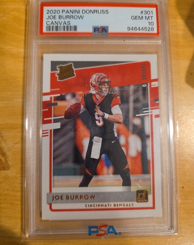 2020 Panini Donruss #301 Joe Burrow Canvas Rookie — front