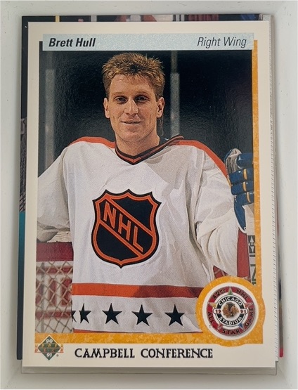 1990-91 Upper Deck #474 Brett Hull Campbell Conference — front