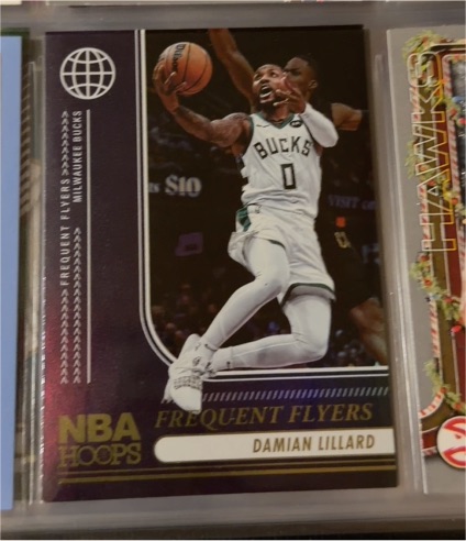 2024-25 Panini NBA Hoops #1 Frequent Flyers Damian Lillard — front
