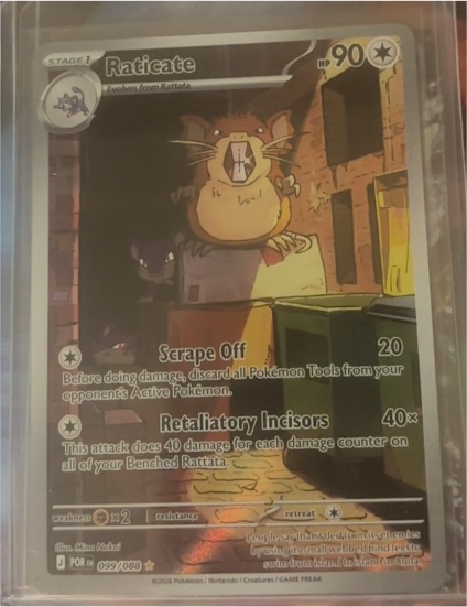 2026 Pokémon Perfect Order #099 Raticate Illustration Rare — front