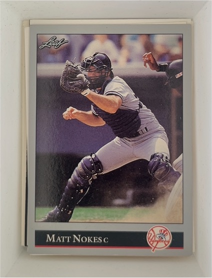 1992 Leaf #102 Matt Nokes — front