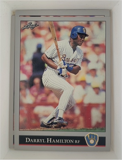 1992 Leaf #12 Darryl Hamilton — front