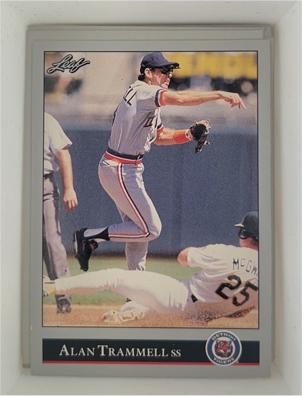 1992 Leaf #172 Alan Trammell — front