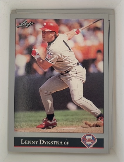 1992 Leaf #504 Lenny Dykstra — front