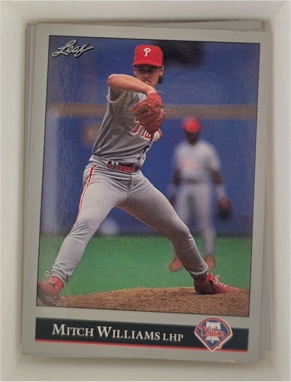 1992 Leaf #301 Mitch Williams Philadelphia Phillies — front