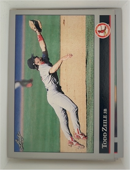 1992 Leaf #432 Todd Zeile — front
