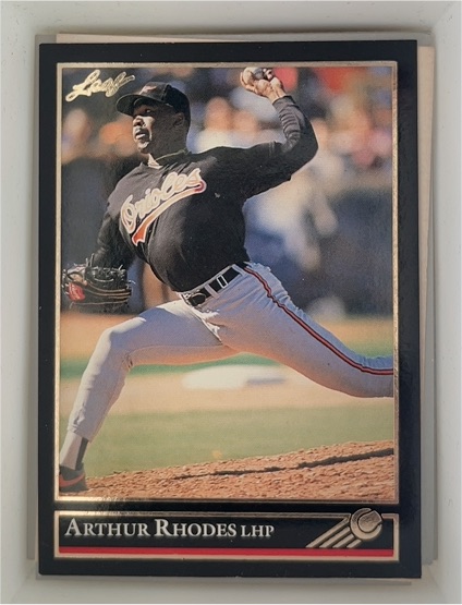 1992 Leaf Gold #394 Arthur Rhodes Baltimore Orioles — front