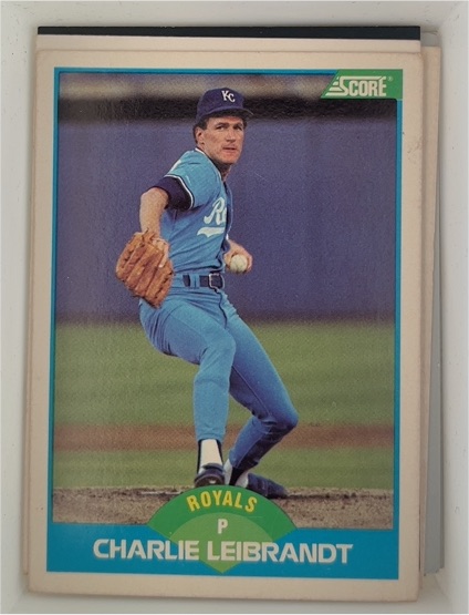 1989 Score #133 Charlie Leibrandt — front