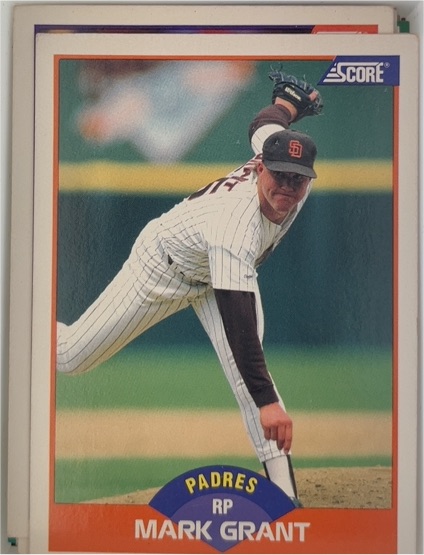 1989 Score #349 Mark Grant — front