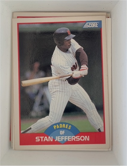 1989 Score #519 Stan Jefferson — front
