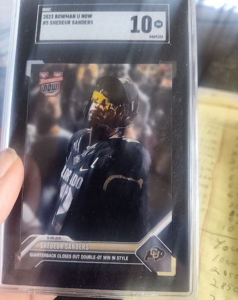 2023 Bowman U Now #5 Shedeur Sanders — front
