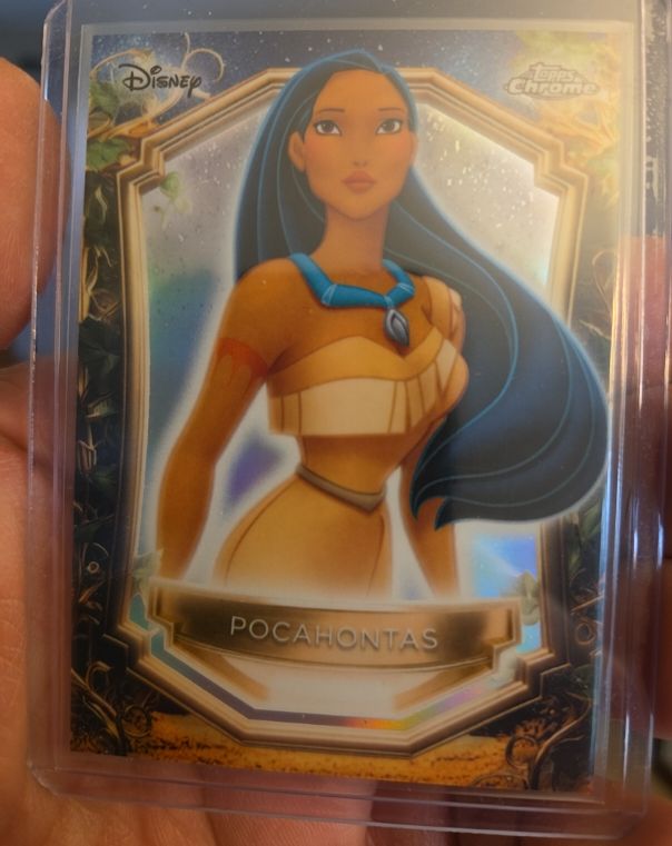 2025 Topps Chrome Disney Wonder Enchantments #E-5 Pocahontas — front