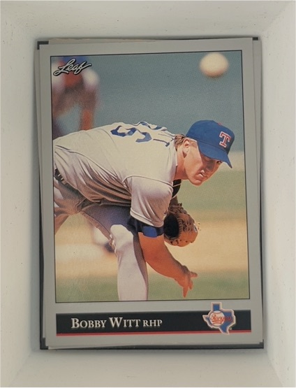 1992 Leaf #305 Bobby Witt Texas Rangers — front