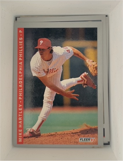 1993 Fleer #102 Mike Hartley Philadelphia Phillies — front