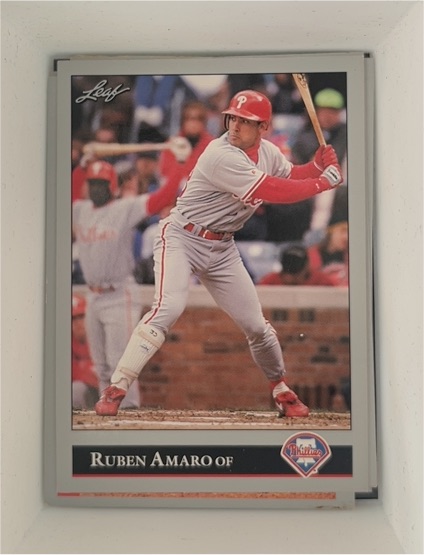 1992 Leaf #339 Ruben Amaro Philadelphia Phillies — front