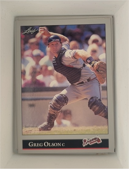 1992 Leaf #226 Greg Olson — front