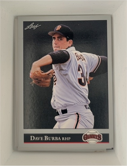 1992 Leaf #471 Dave Burba — front
