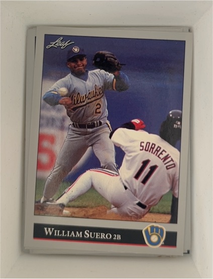 1992 Leaf #475 William Suero — front
